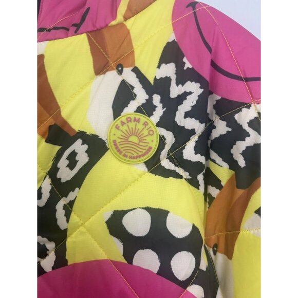NWT Farm Rio Smiley World Toucans Reversible Puffy Jacket $350 MSRP - Picture 5 of 5